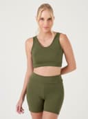 TOP FITNESS FEMININO COM BOJO REMOVÍVEL | VERDE OLIVA