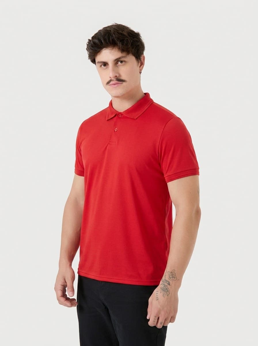Polo Básica Malha PP Vermelho
