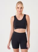 TOP FITNESS FEMININO COM BOJO REMOVÍVEL | PRETO