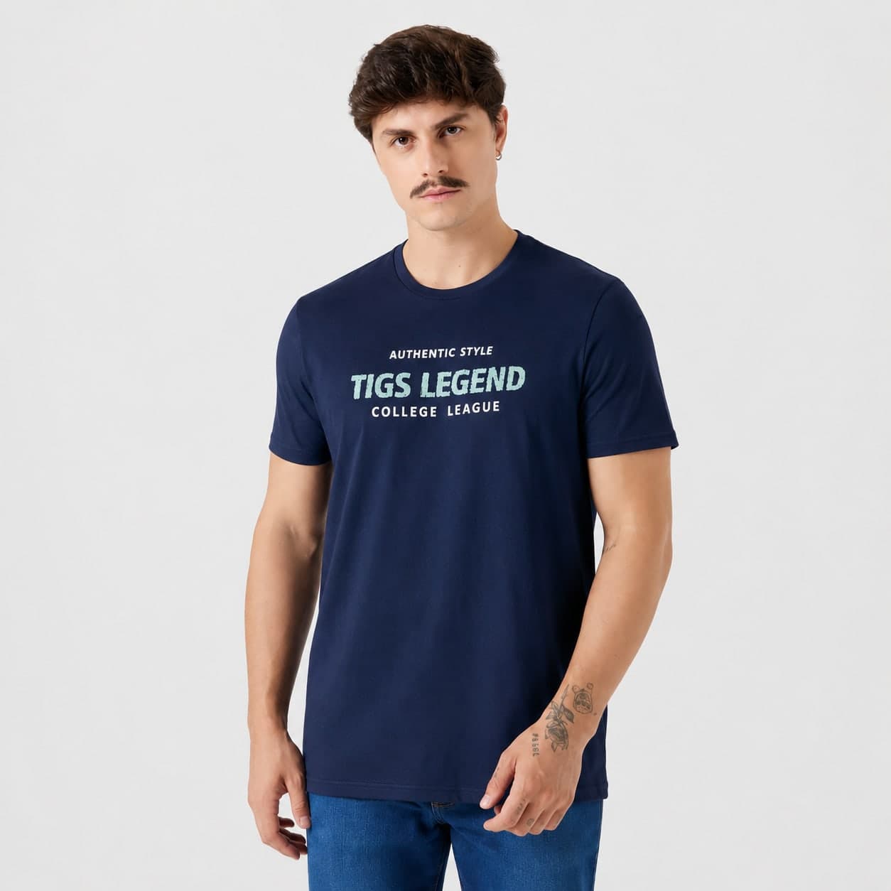 Camiseta Estampa Puff Tigs Legend
