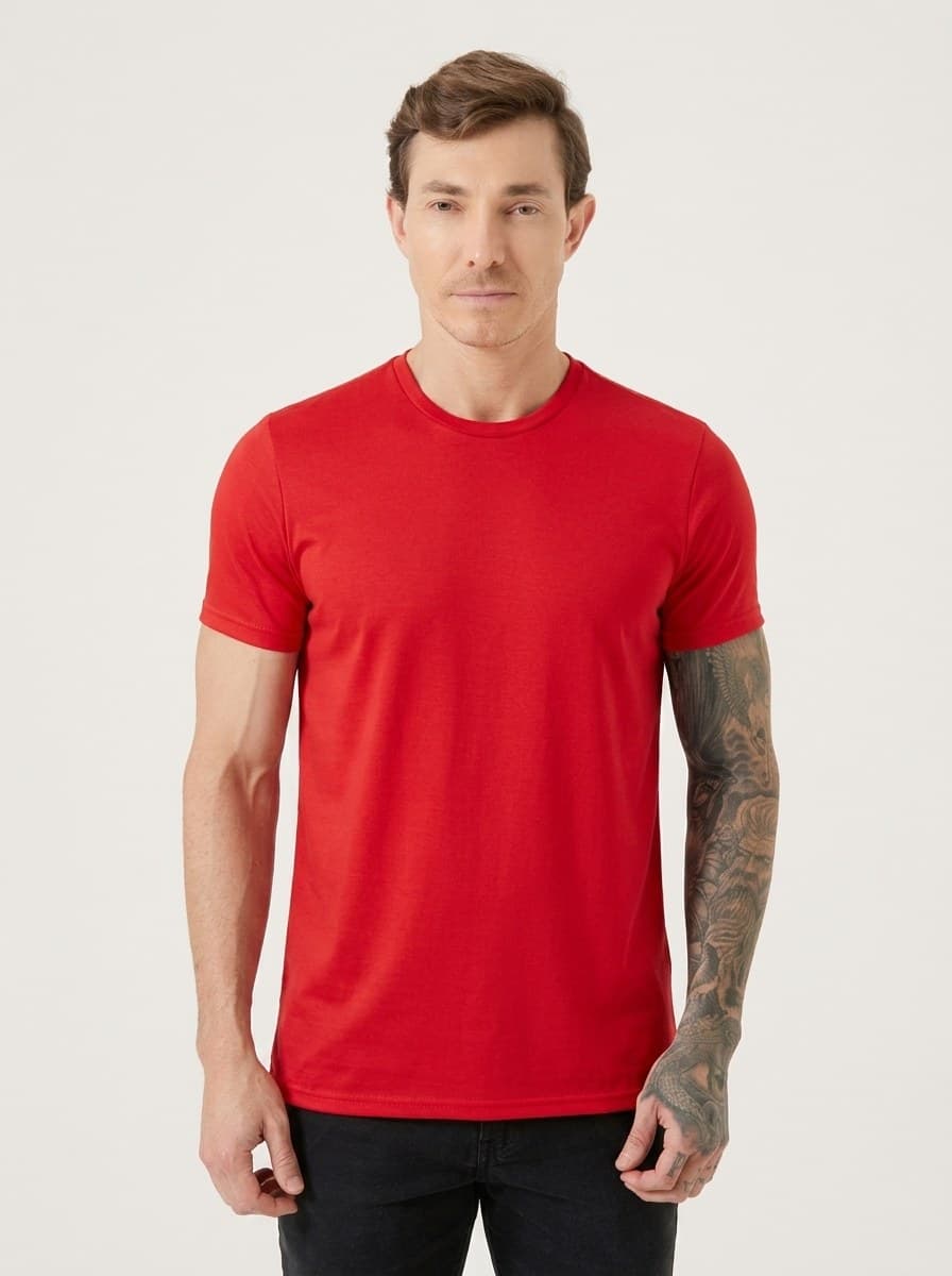 Camiseta Lisa Malha PP Vermelho