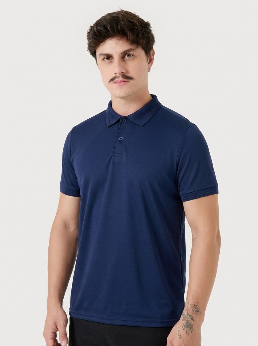 Polo Básica Malha PP Marinho