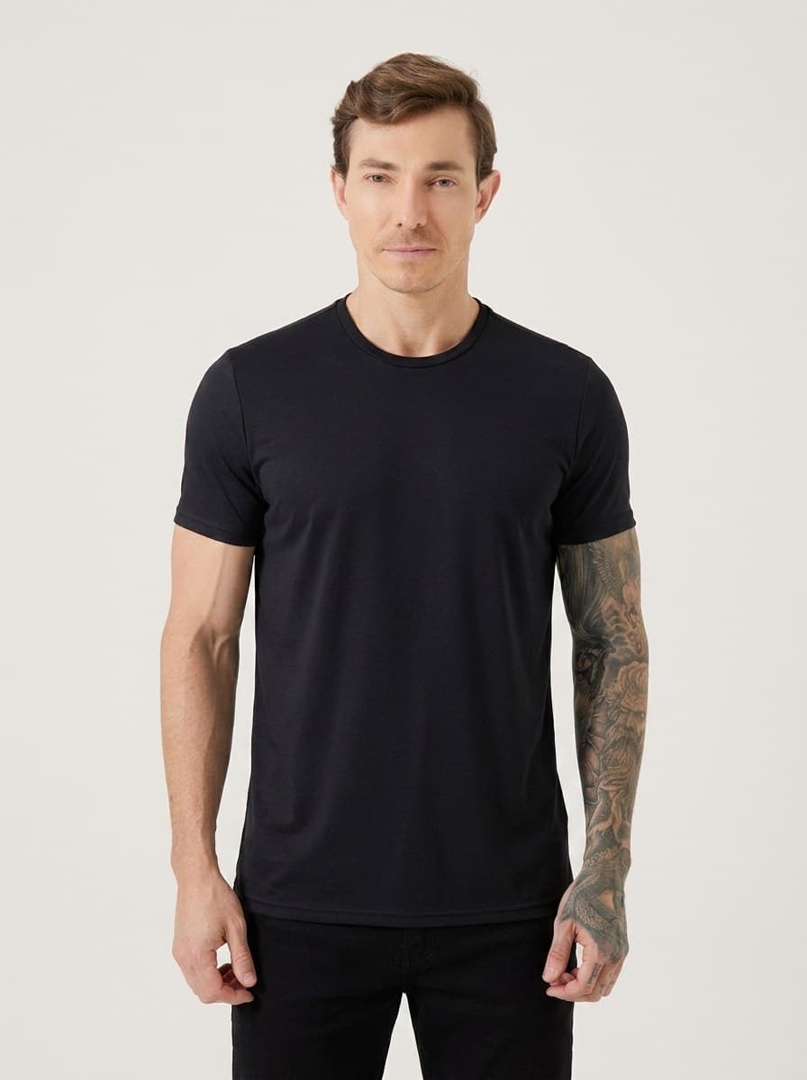 Camiseta Lisa Malha PP Preto