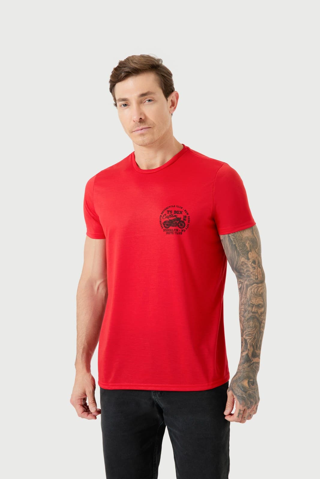 Camiseta Estampa TS Box Brooklyn Moto Club