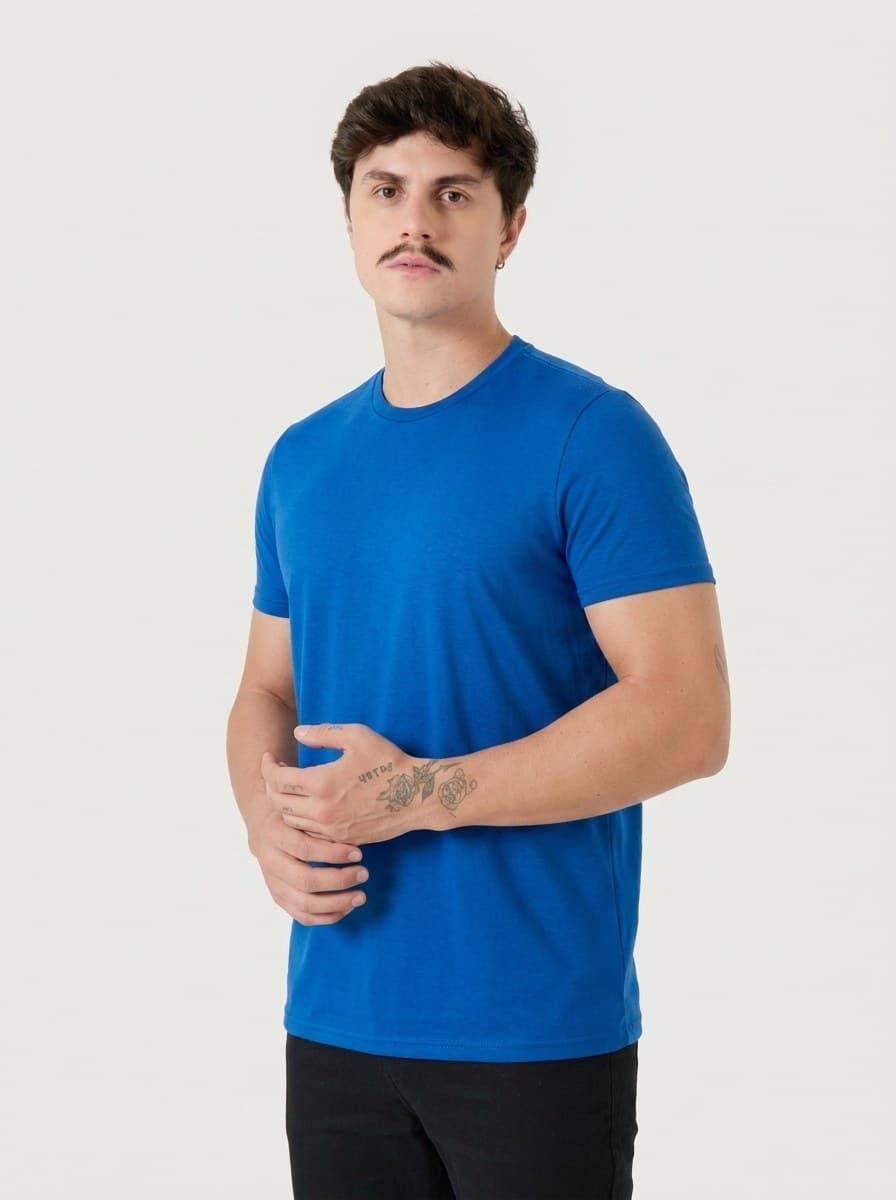 Camiseta Malha PP Azul Bic