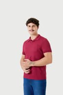 Polo Piquet com Bolso Bordô