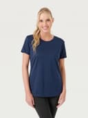 CAMISETA FITNESS FEMININA MIXED FIT | MARINHO