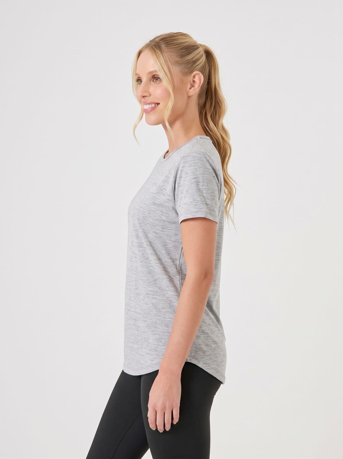 Blusa Fitness Feminina Camiseta Fresquinha Academia Esportes Mescla